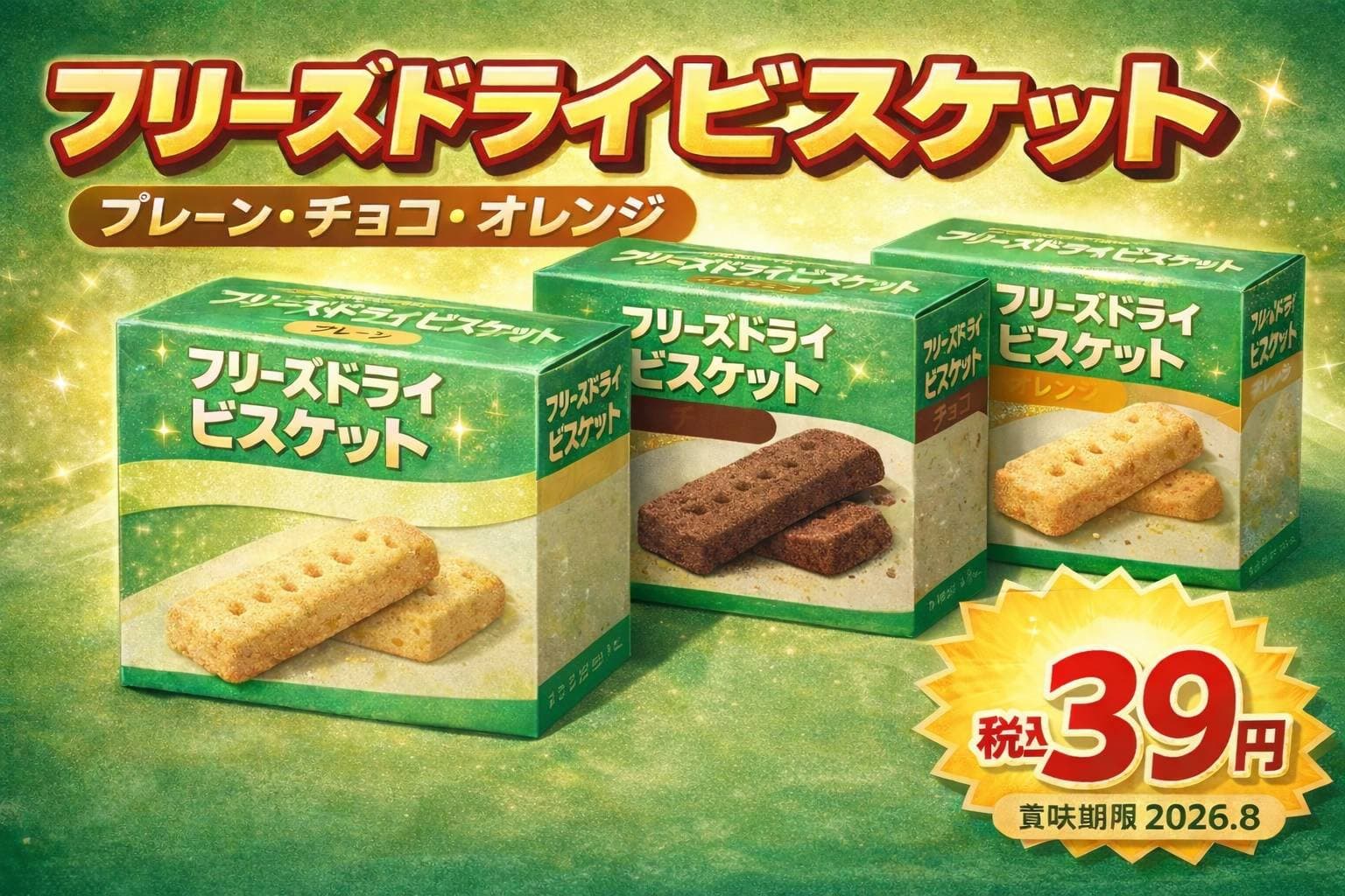フリーズドライビスケット